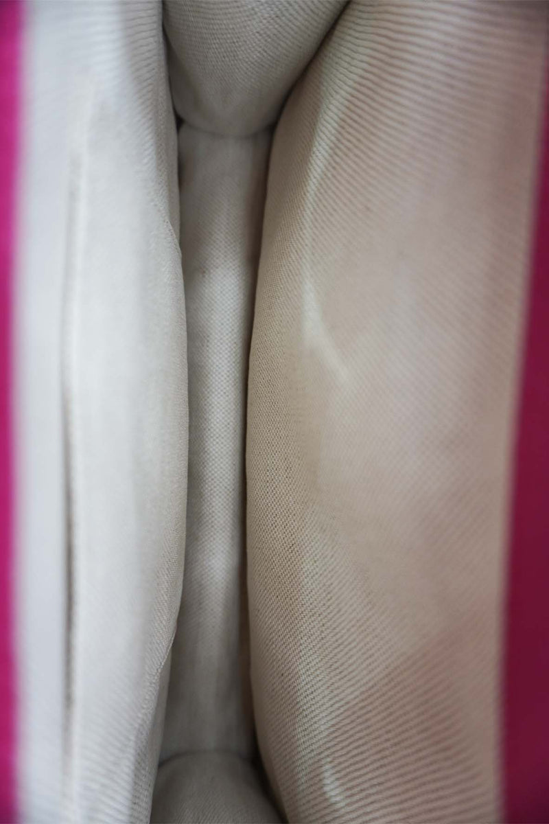 Close-up of Medium bags hardware and fine stitching