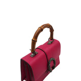Close-up of Medium bags hardware and fine stitching