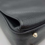 Close-up of Interlocking bags hardware and fine stitching