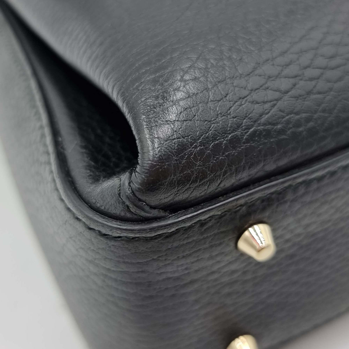 Interlocking premium bags detail and craftsmanship close-up