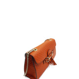 Close-up of Gucci bags hardware and fine stitching