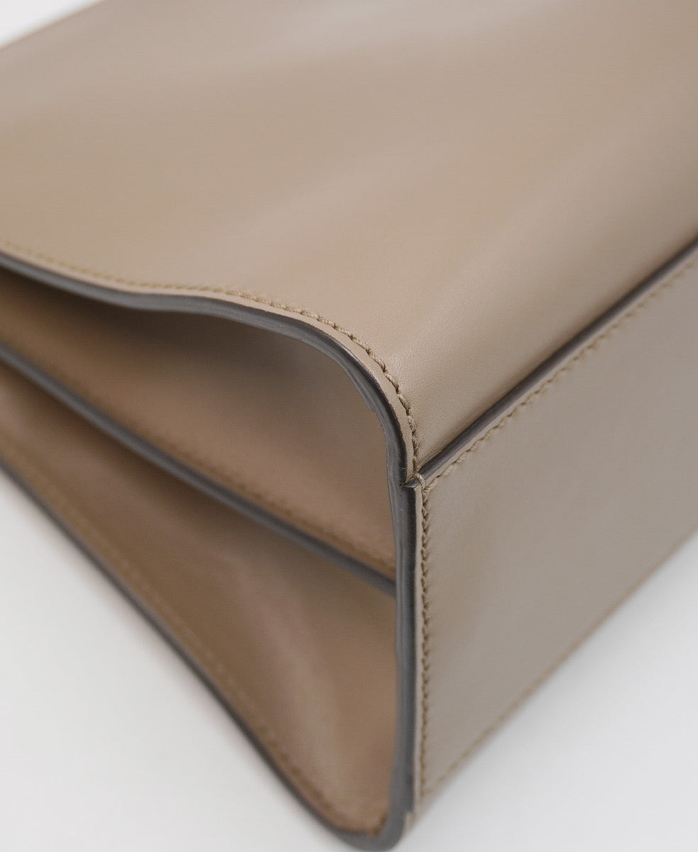Close-up of Medium bags hardware and fine stitching