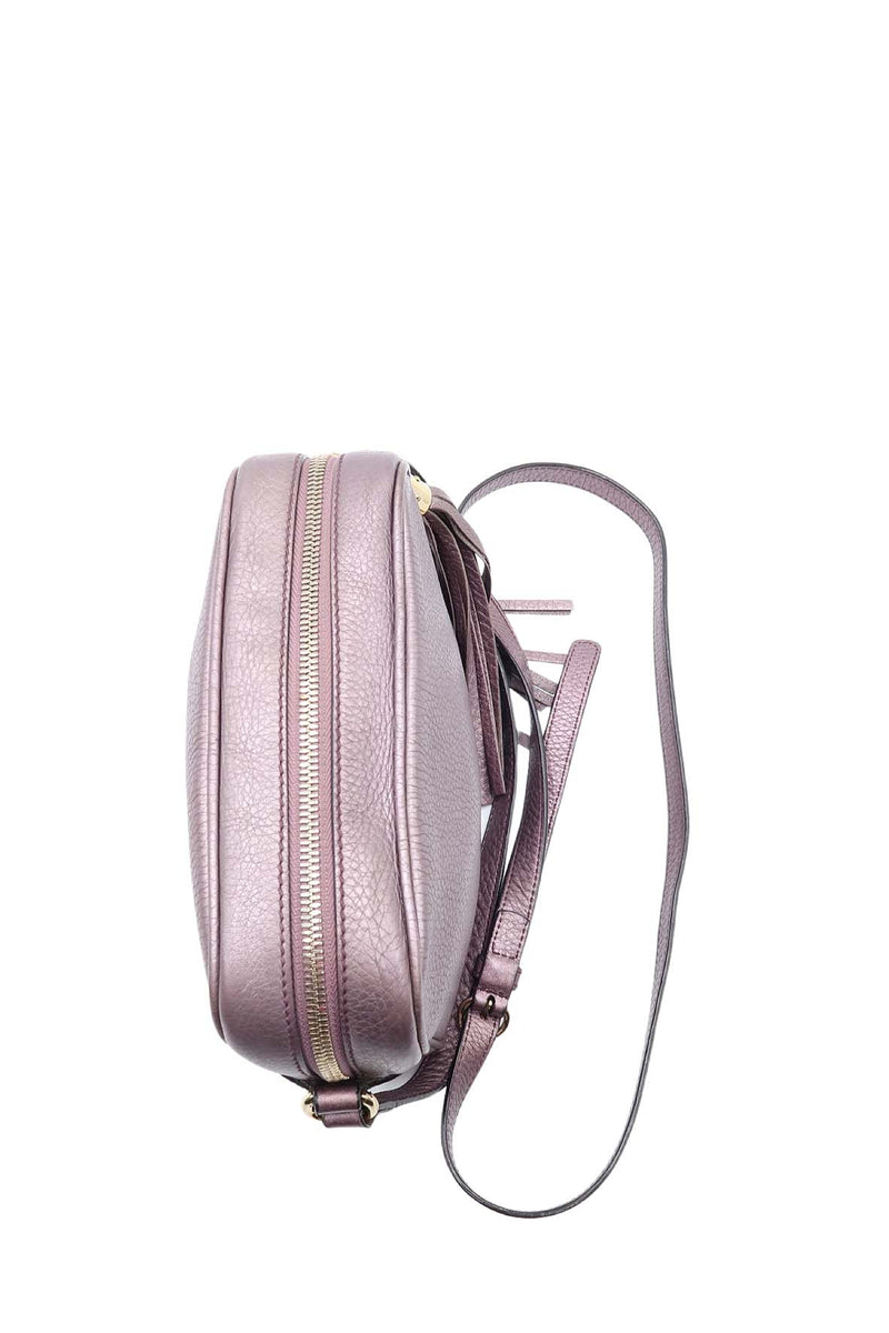 Metallic premium bags detail and craftsmanship close-up