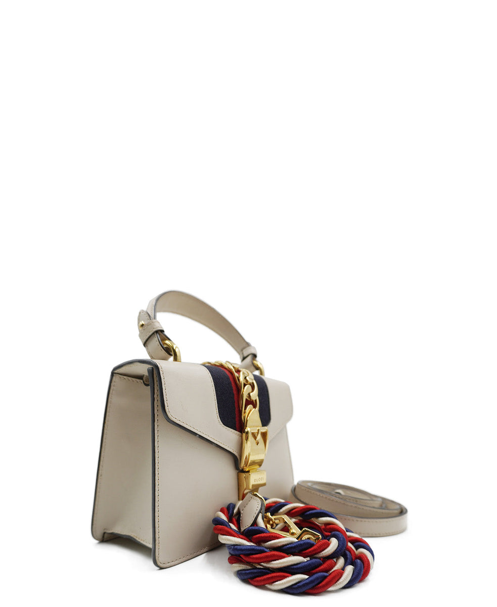 Close-up of Mini bags hardware and fine stitching