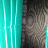 Patent premium bags detail and craftsmanship close-up
