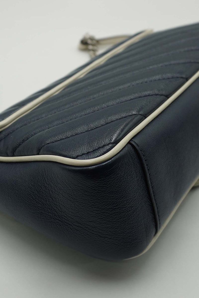 Close-up of GG bags hardware and fine stitching
