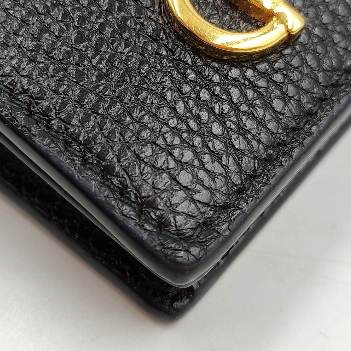 Gucci Wallets? Gucci Zumi Card Case Wallet on Chain Black Premium Leather Designer Wallet