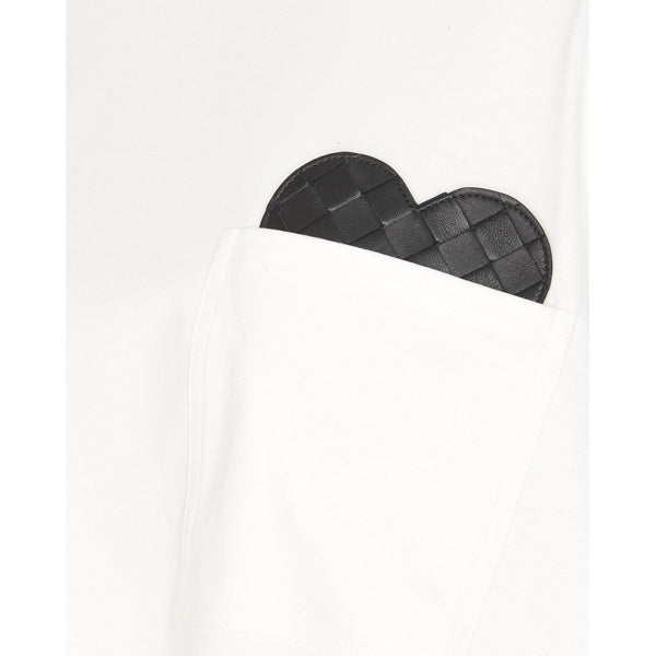 Bottega Veneta T-Shirts? Bottega Veneta Women Heart Crop T-Shirt Casual Everyday Designer Tee