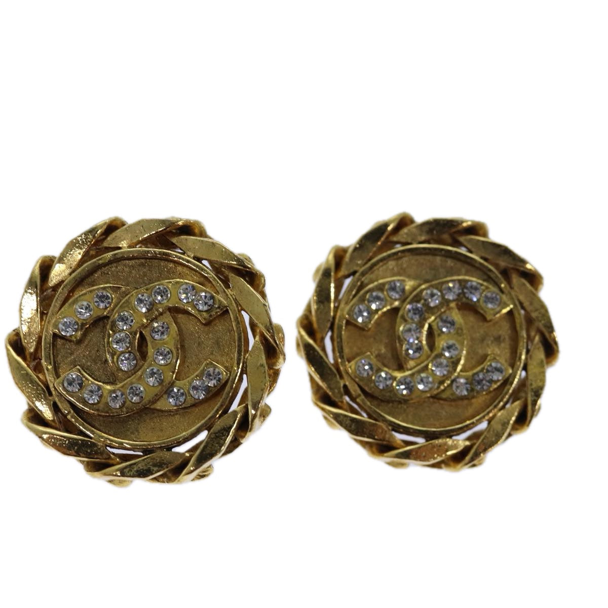 Chanel Jewellery? Chanel COCO Mark Earring metal Gold Auth hk1465 Elegant Everyday Fine Jewellery