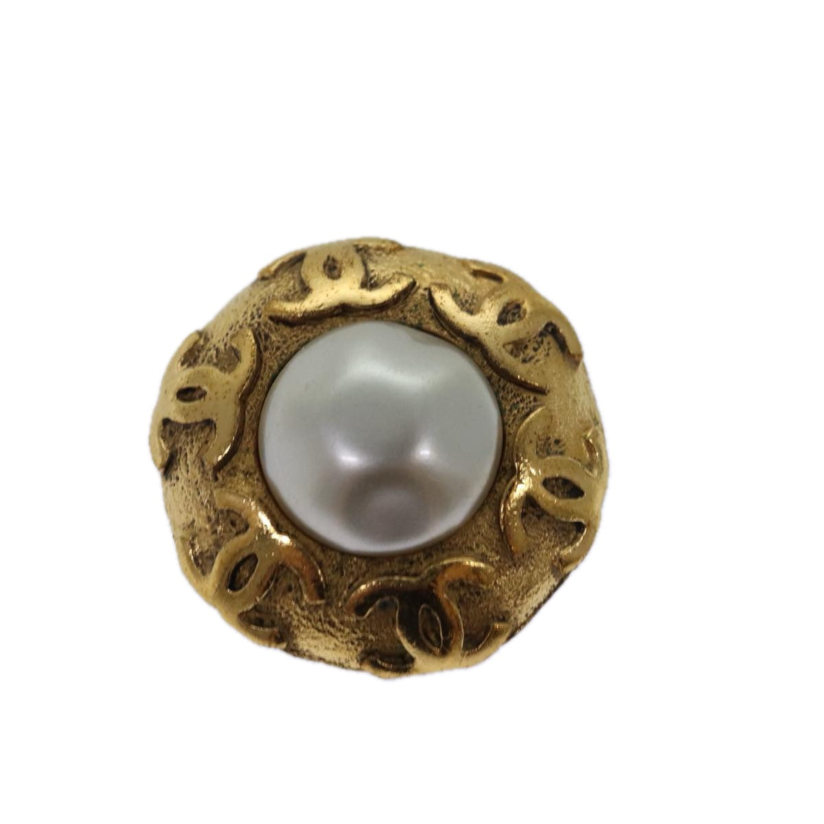 Chanel Jewellery? Chanel COCO Mark Earring metal Gold Auth hk1466 Luxury Designer Statement Jewellery