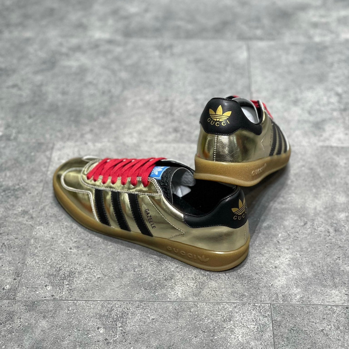 Gucci Shoes? Gucci x Adid Gazelle Sneaker Premium Designer Casual Shoes