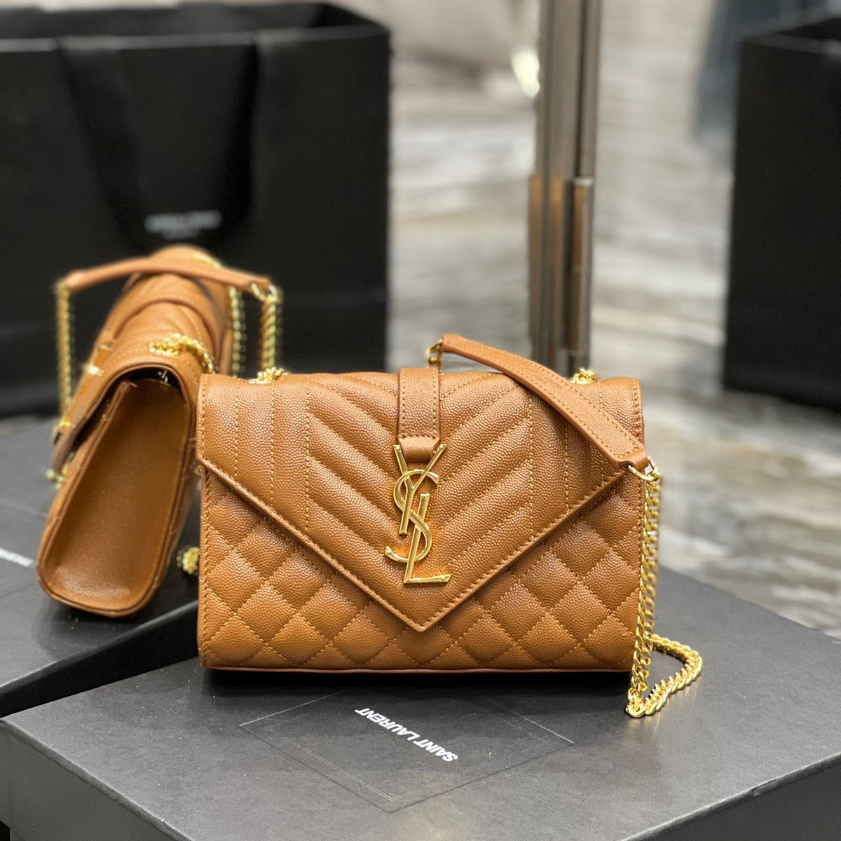 Saint Laurent Wallets? Saint Laurent Small Envelope Bag Elegant Everyday Leather Wallet