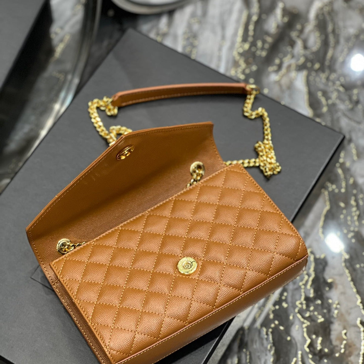 Saint Laurent Wallets? Saint Laurent Small Envelope Bag Elegant Everyday Leather Wallet