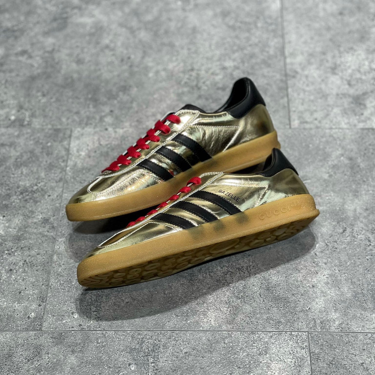 Gucci Shoes? Gucci x Adid Gazelle Sneaker Premium Designer Casual Shoes
