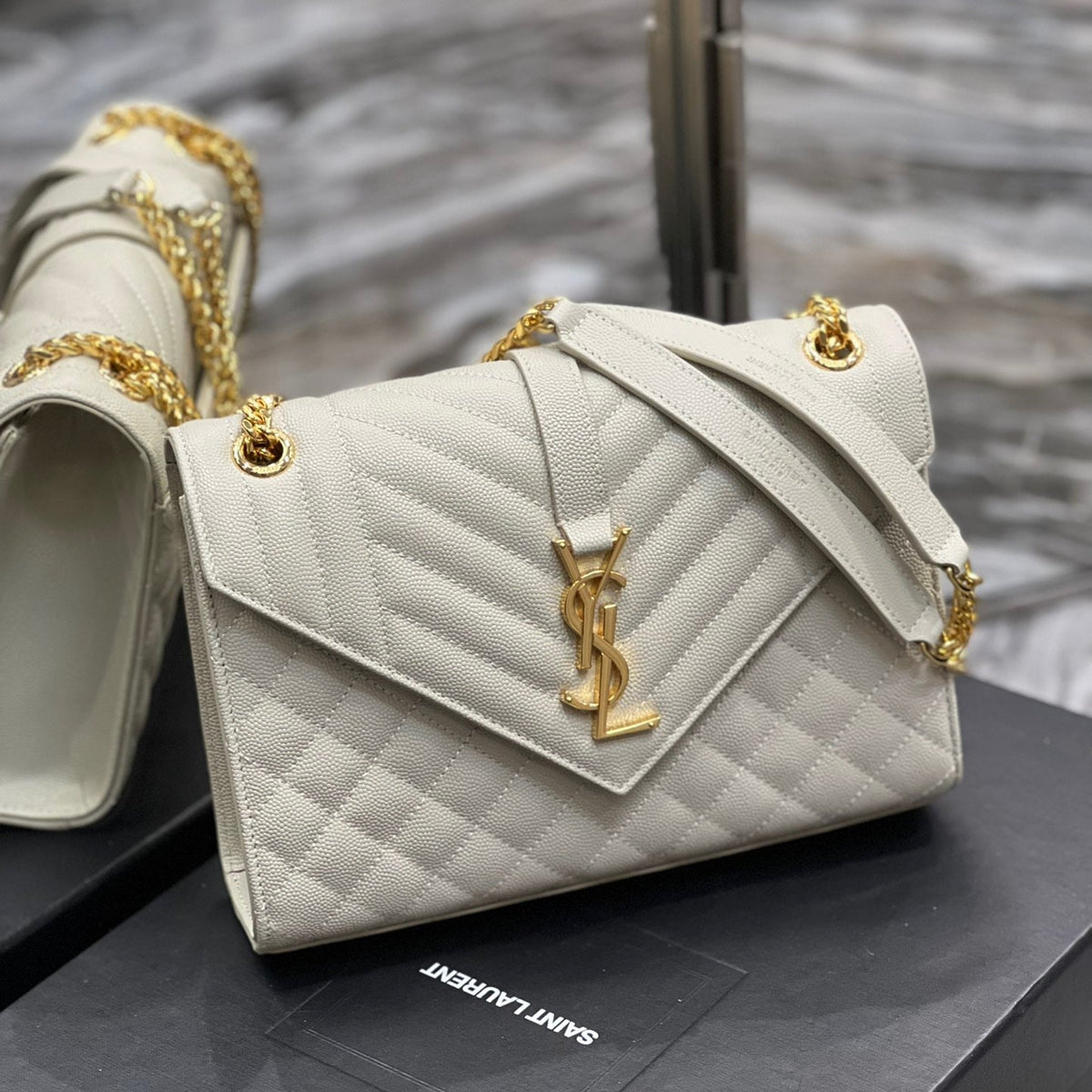 Saint Laurent Wallets? Saint Laurent Envelope Medium Bag Elegant Everyday Leather Wallet