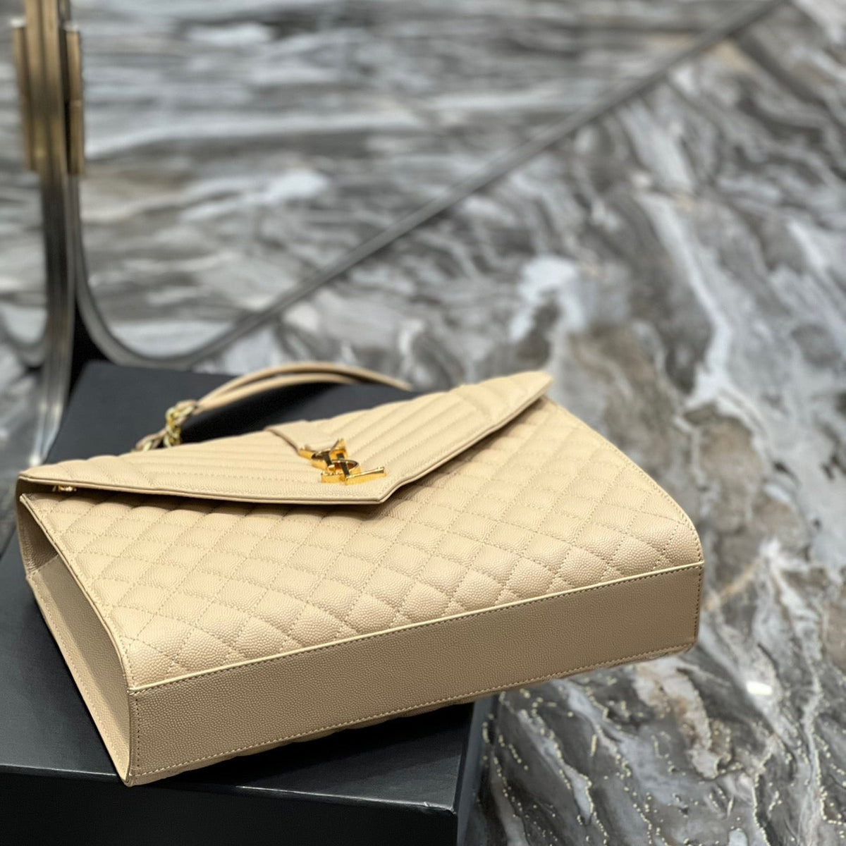 Saint Laurent Wallets? Saint Laurent Envelope Large Bag Compact Luxury Card Wallet