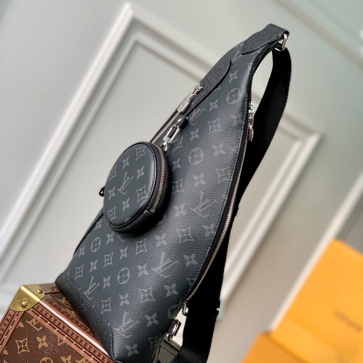Louis Vuitton Wallets? Louis Vuitton Lou Duo Sling Bag Nd Premium Leather Designer Wallet