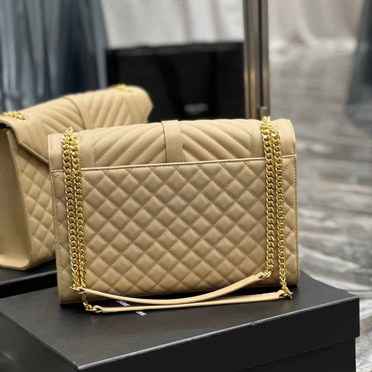 Saint Laurent Wallets? Saint Laurent Envelope Large Bag Compact Luxury Card Wallet