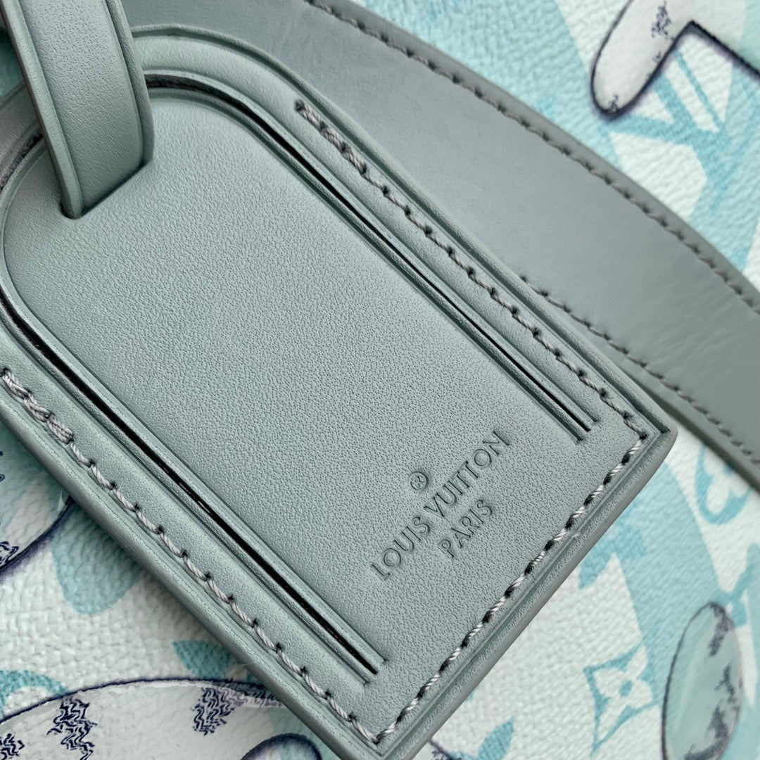 Louis Vuitton Wallets? Louis Vuitton Lou Keepall Bandoulière 50 Bag Premium Leather Designer Wallet