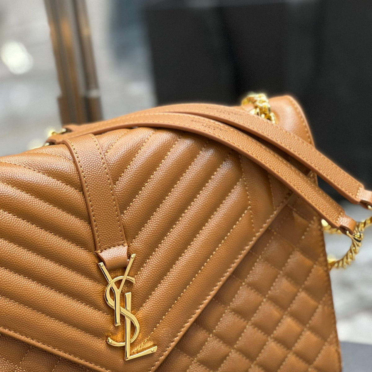 Saint Laurent Wallets? Saint Laurent Envelope Large Bag Premium Leather Designer Wallet