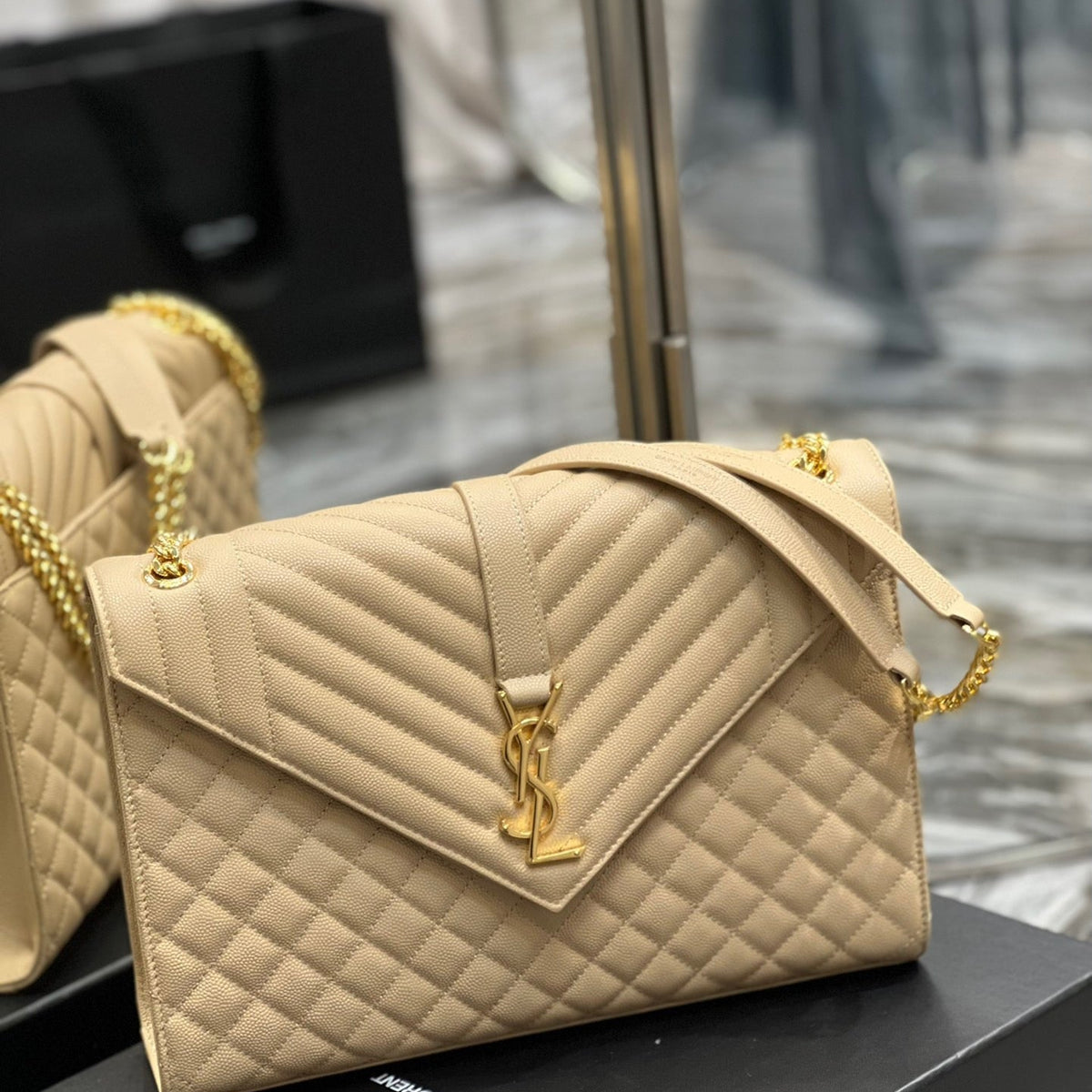 Saint Laurent Wallets? Saint Laurent Envelope Large Bag Compact Luxury Card Wallet