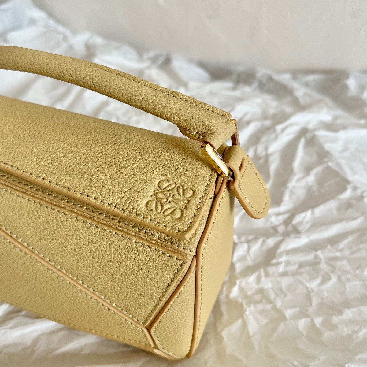 Wallets? Loew Mini Puzzle Edge Bag Premium Leather Designer Wallet