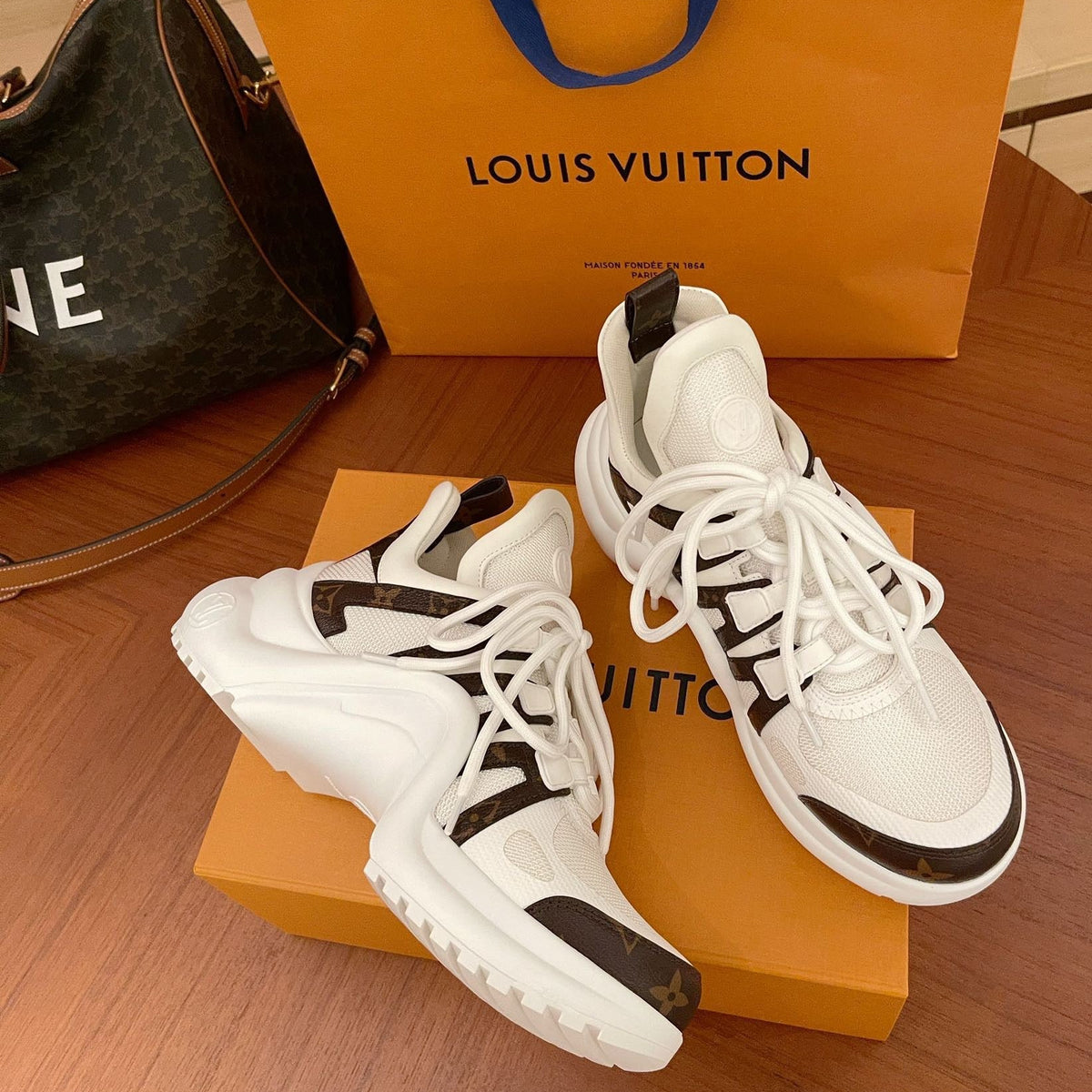 Louis Vuitton Shoes? Louis Vuitton Lou Archlight Trainers Premium Designer Casual Shoes