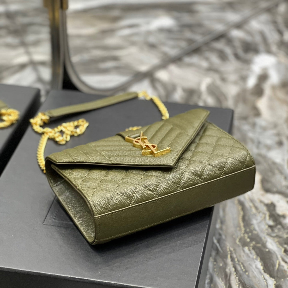 Saint Laurent Wallets? Saint Laurent Small Envelope Bag Compact Luxury Card Wallet