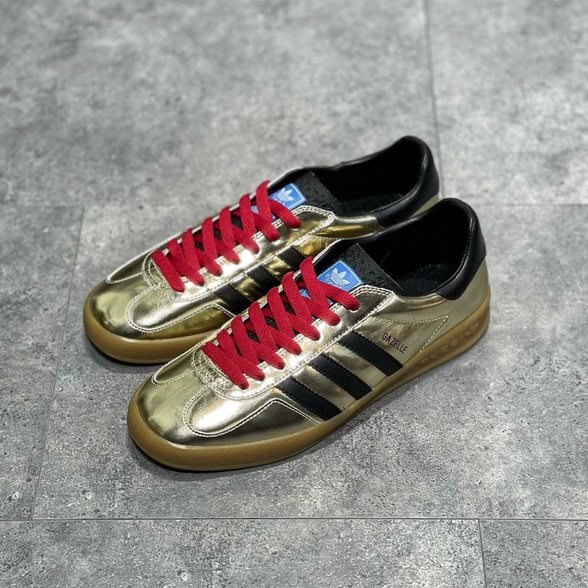 Gucci Shoes? Gucci x Adid Gazelle Sneaker Premium Designer Casual Shoes