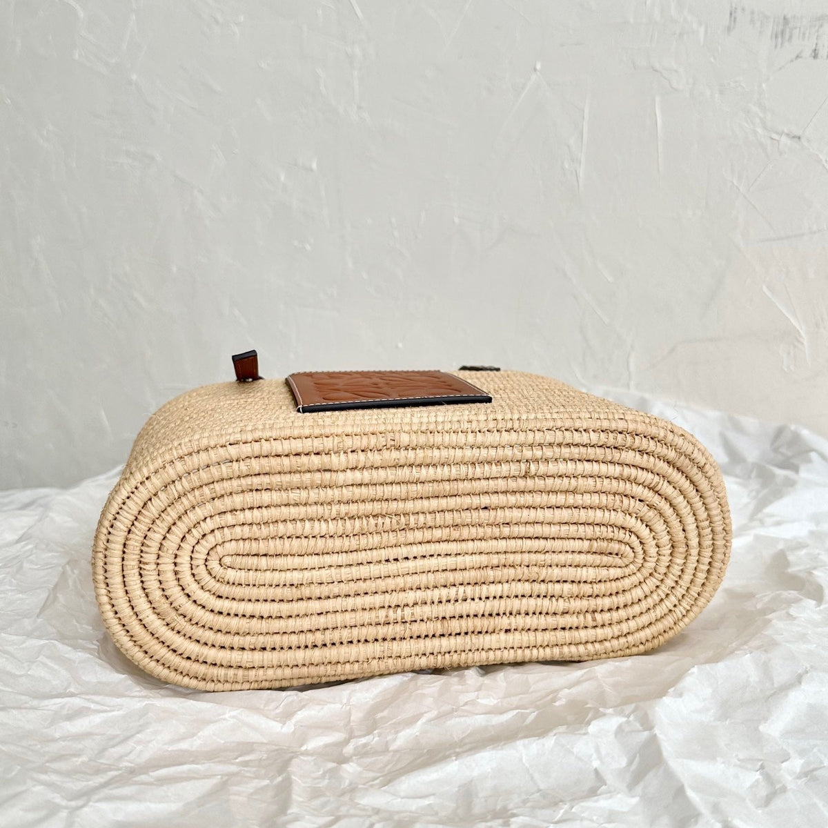 Wallets? Loew Small Square Basket Bag Premium Leather Designer Wallet