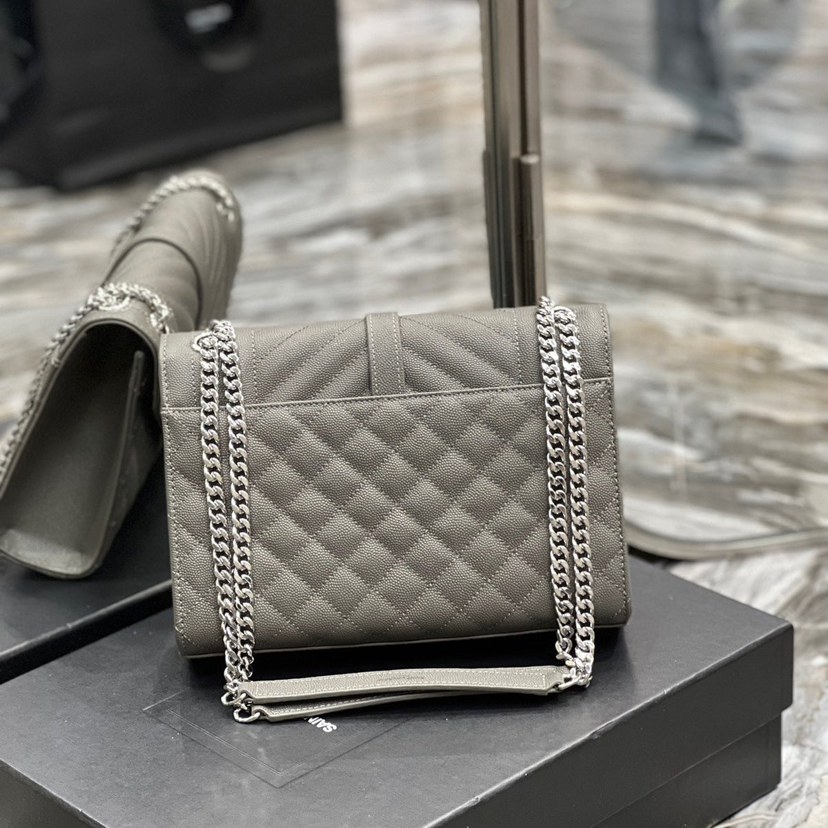 Saint Laurent Wallets? Saint Laurent Envelope Medium Bag Premium Leather Designer Wallet