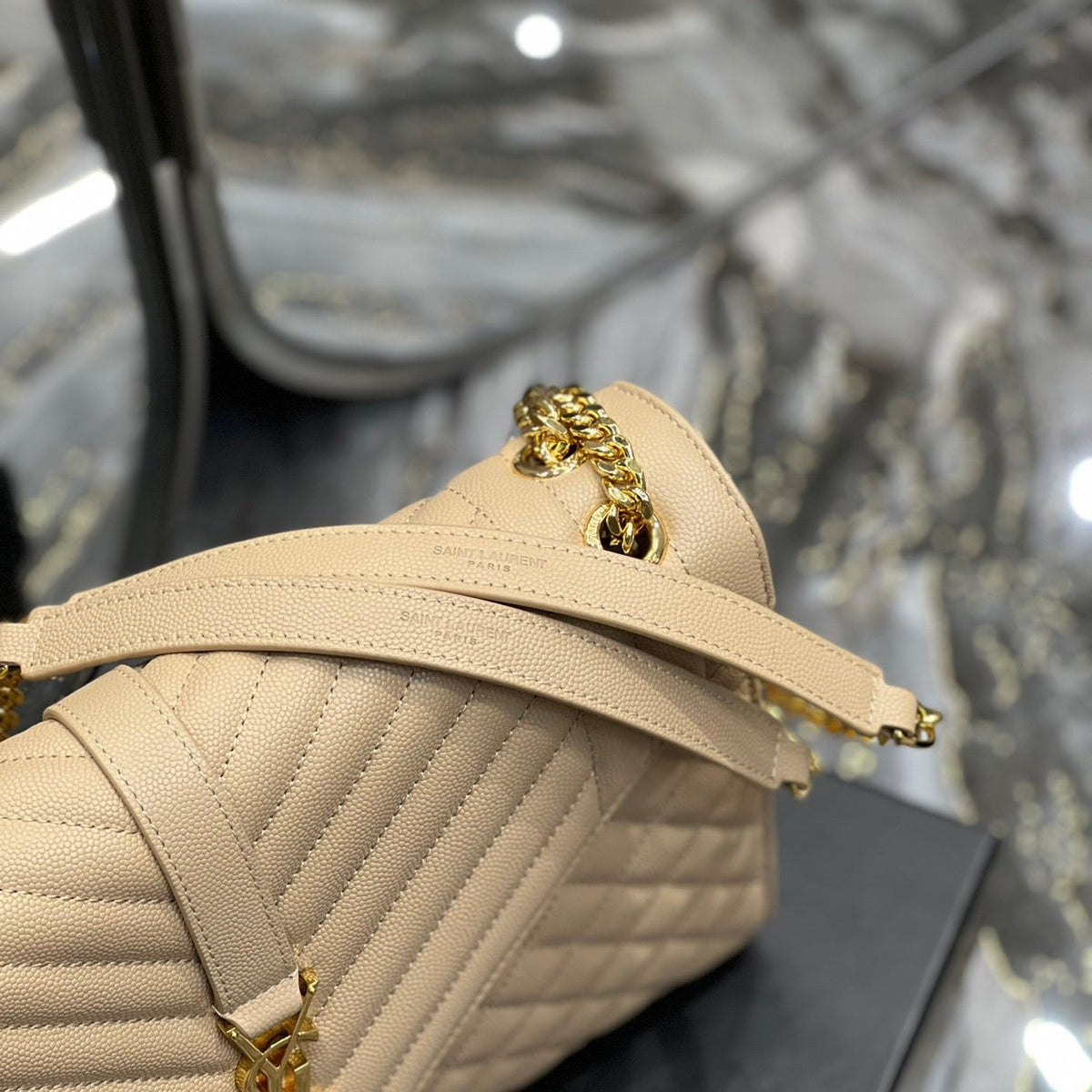 Saint Laurent Wallets? Saint Laurent Envelope Large Bag Compact Luxury Card Wallet