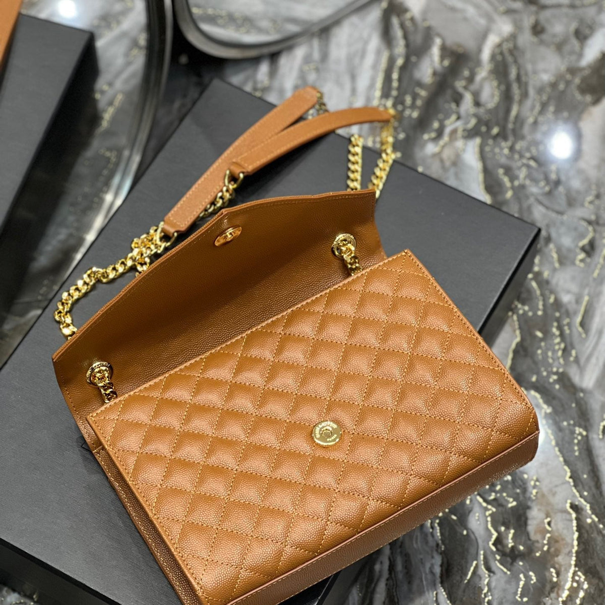 Saint Laurent Wallets? Saint Laurent Envelope Medium Bag Elegant Everyday Leather Wallet