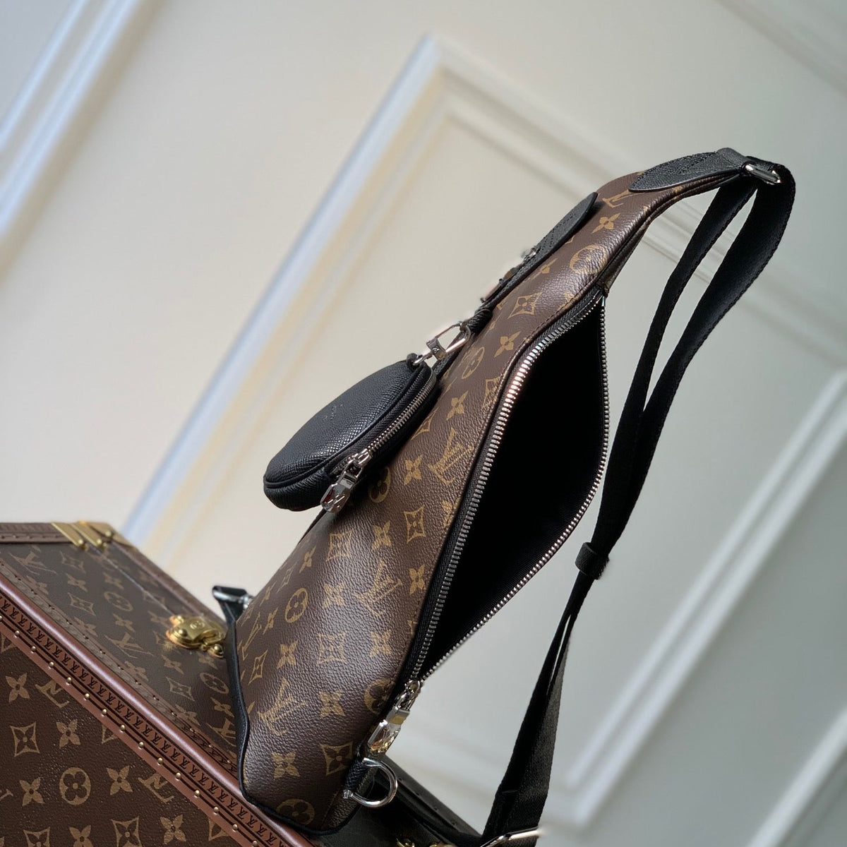 Louis Vuitton Wallets? Louis Vuitton Lou Duo Sling Bag Premium Leather Designer Wallet