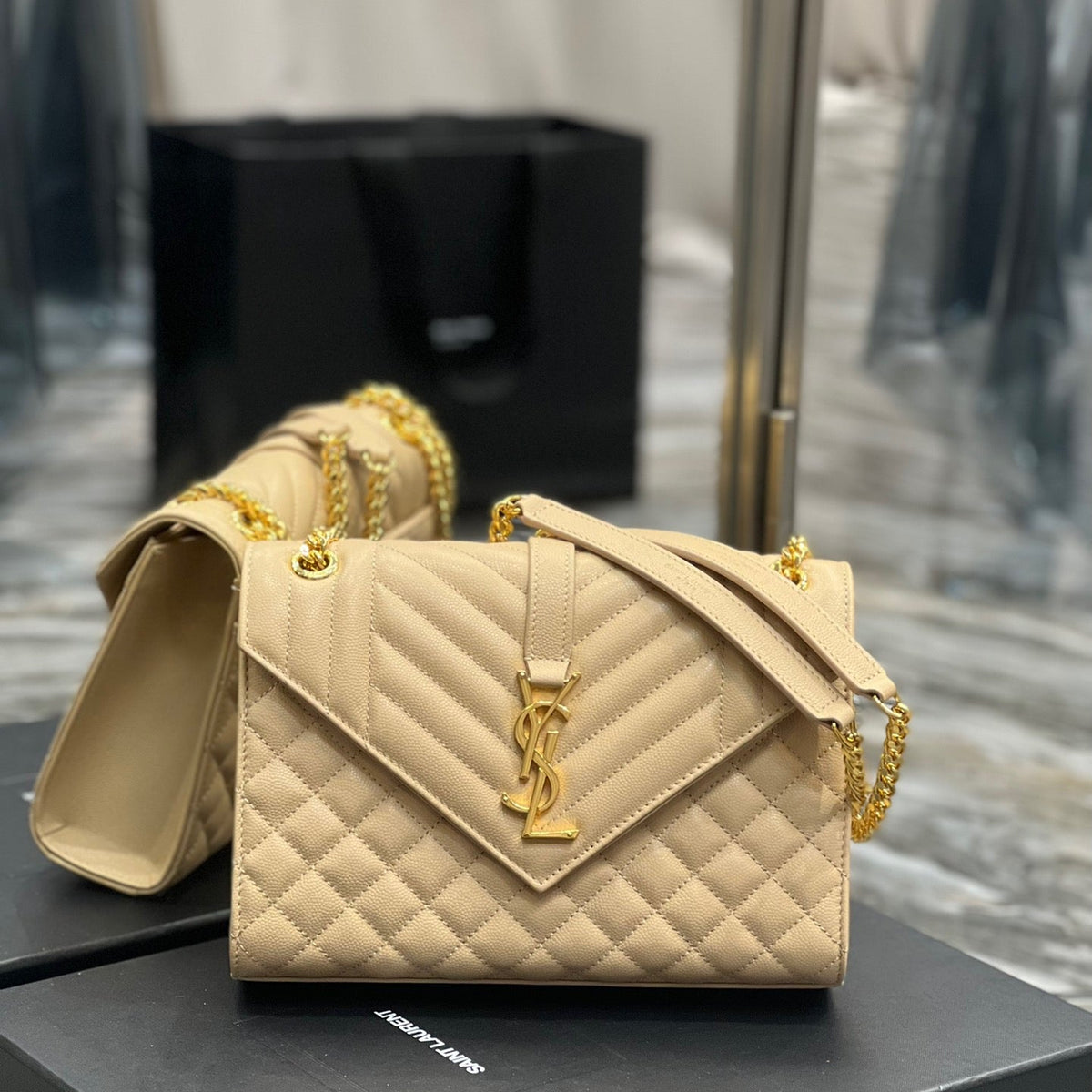 Saint Laurent Wallets? Saint Laurent Envelope Medium Bag Compact Luxury Card Wallet