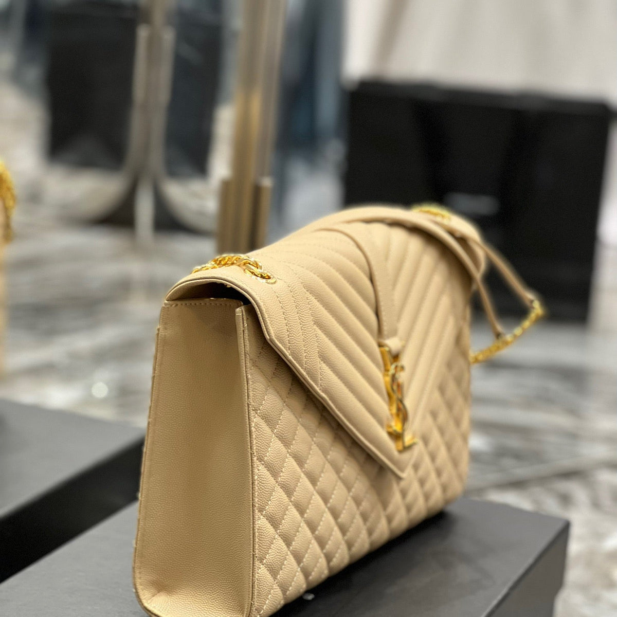 Saint Laurent Wallets? Saint Laurent Envelope Large Bag Compact Luxury Card Wallet