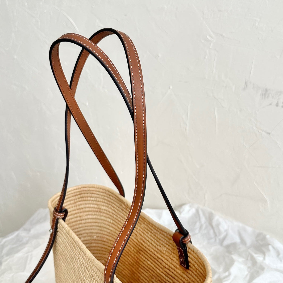Wallets? Loew Small Square Basket Bag Premium Leather Designer Wallet