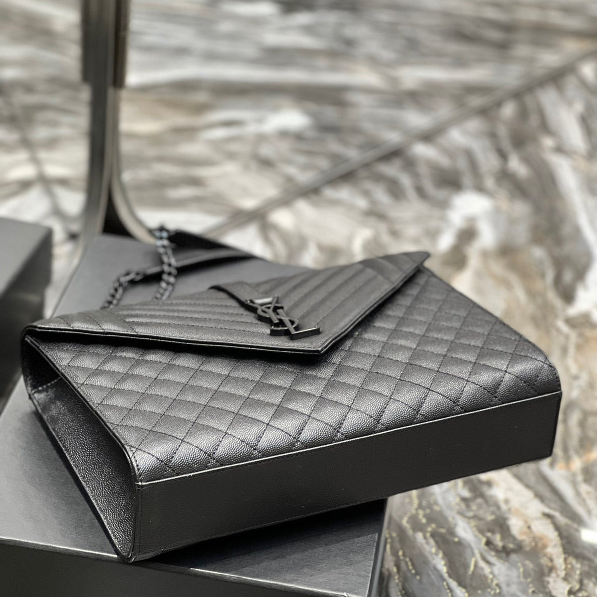 Saint Laurent Wallets? Saint Laurent Envelope Large Bag Compact Luxury Card Wallet