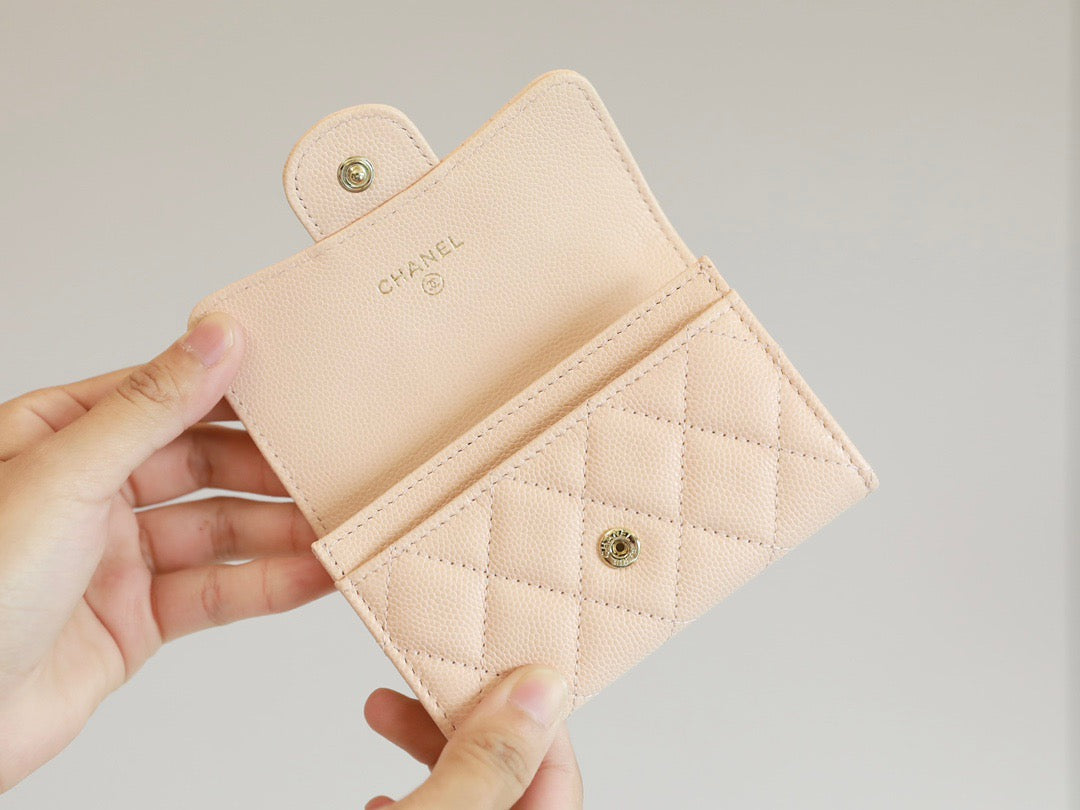 Chanel Wallets? Chanel Card Holder Elegant Everyday Leather Wallet