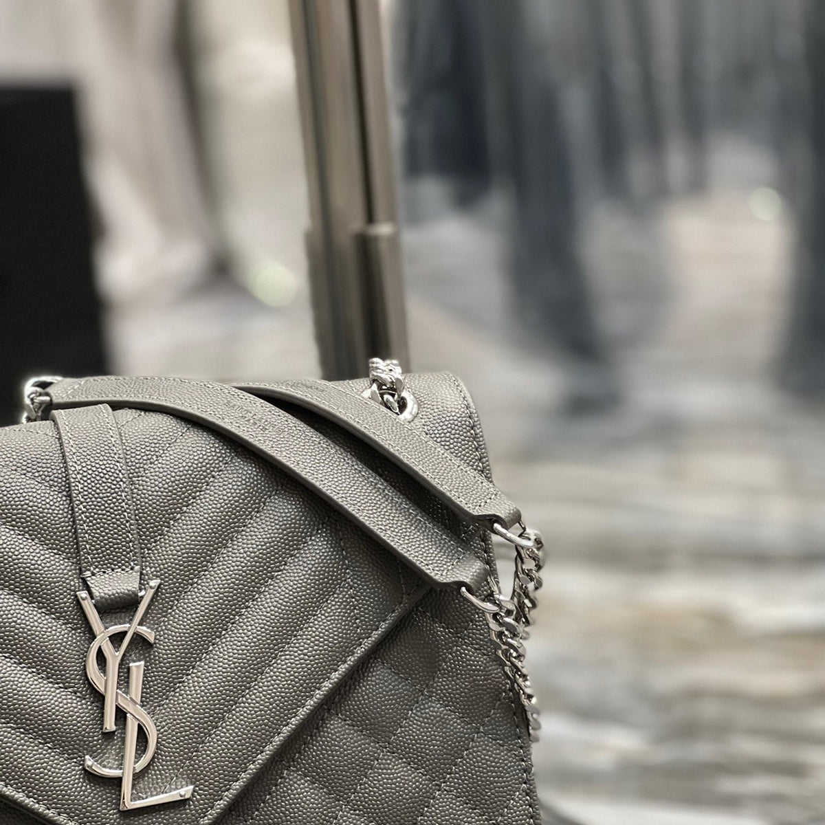 Saint Laurent Wallets? Saint Laurent Envelope Medium Bag Premium Leather Designer Wallet