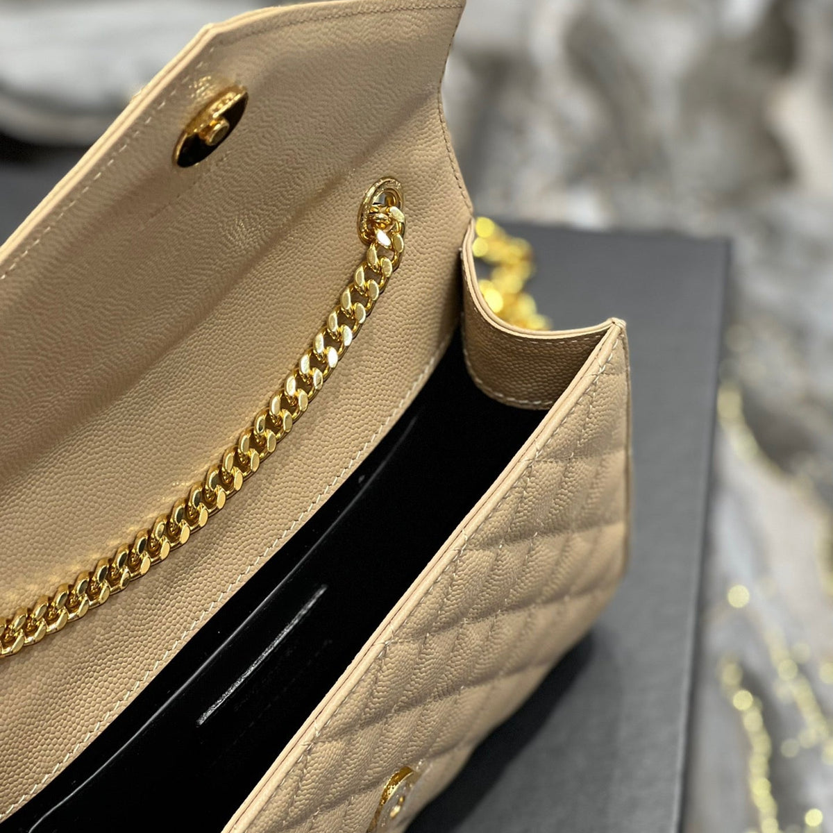 Saint Laurent Wallets? Saint Laurent Small Envelope Bag Premium Leather Designer Wallet