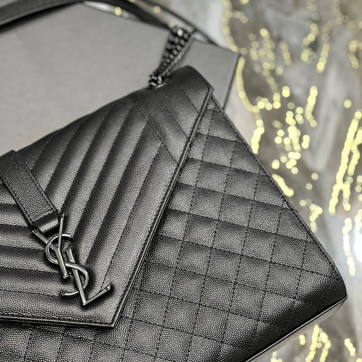 Saint Laurent Wallets? Saint Laurent Envelope Large Bag Compact Luxury Card Wallet