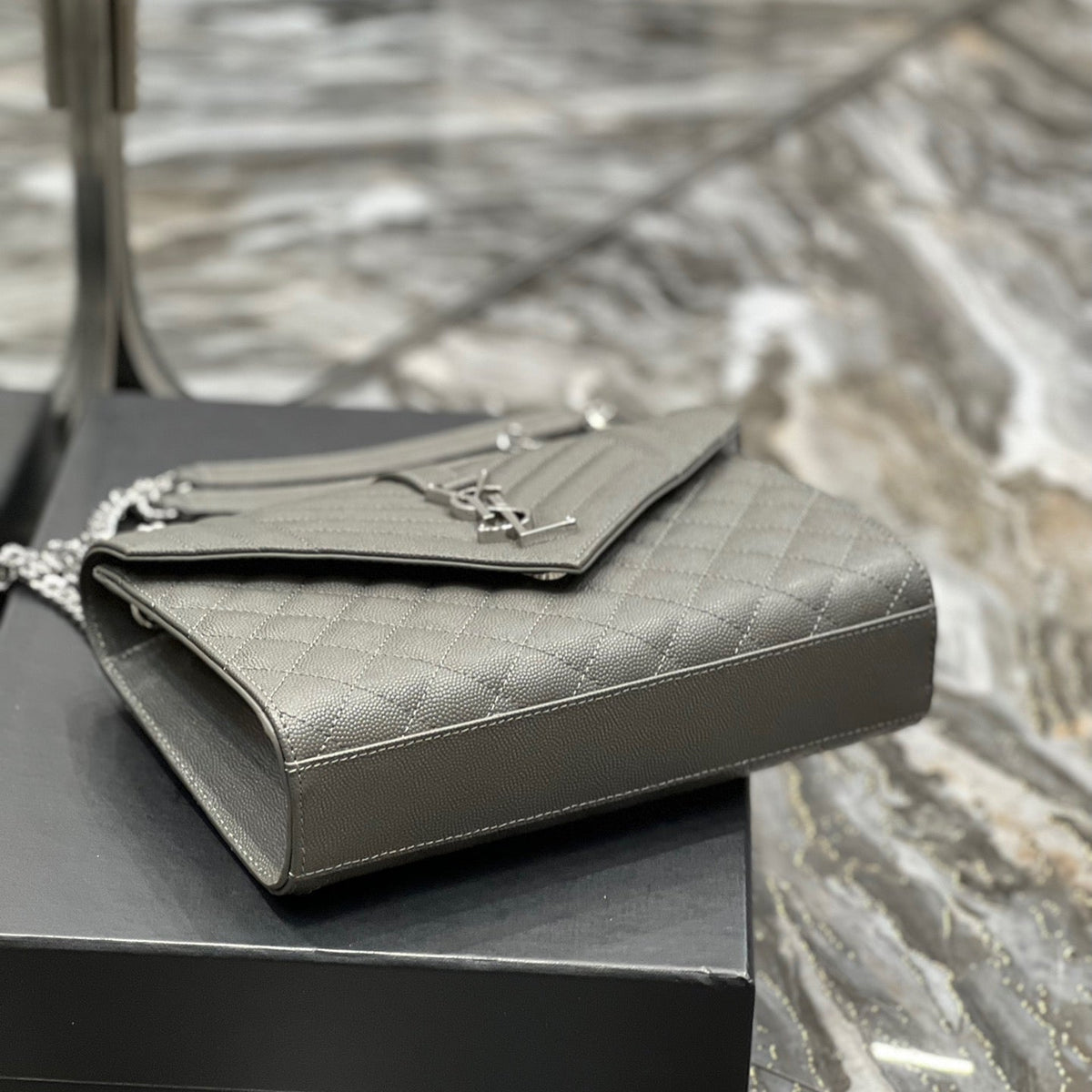 Saint Laurent Wallets? Saint Laurent Envelope Medium Bag Premium Leather Designer Wallet