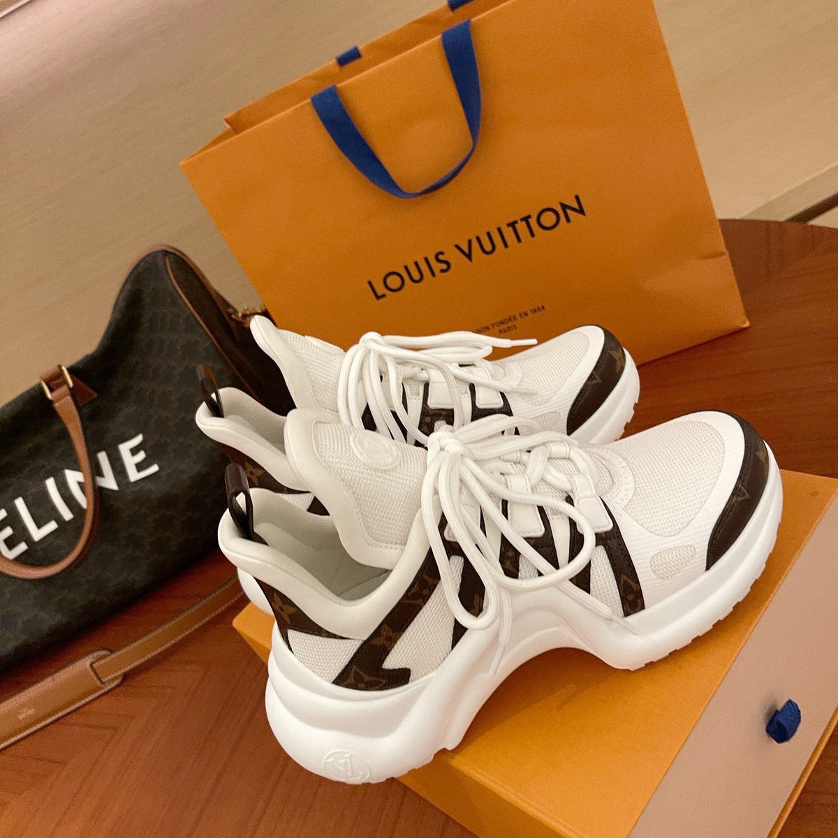 Louis Vuitton Shoes? Louis Vuitton Lou Archlight Trainers Premium Designer Casual Shoes