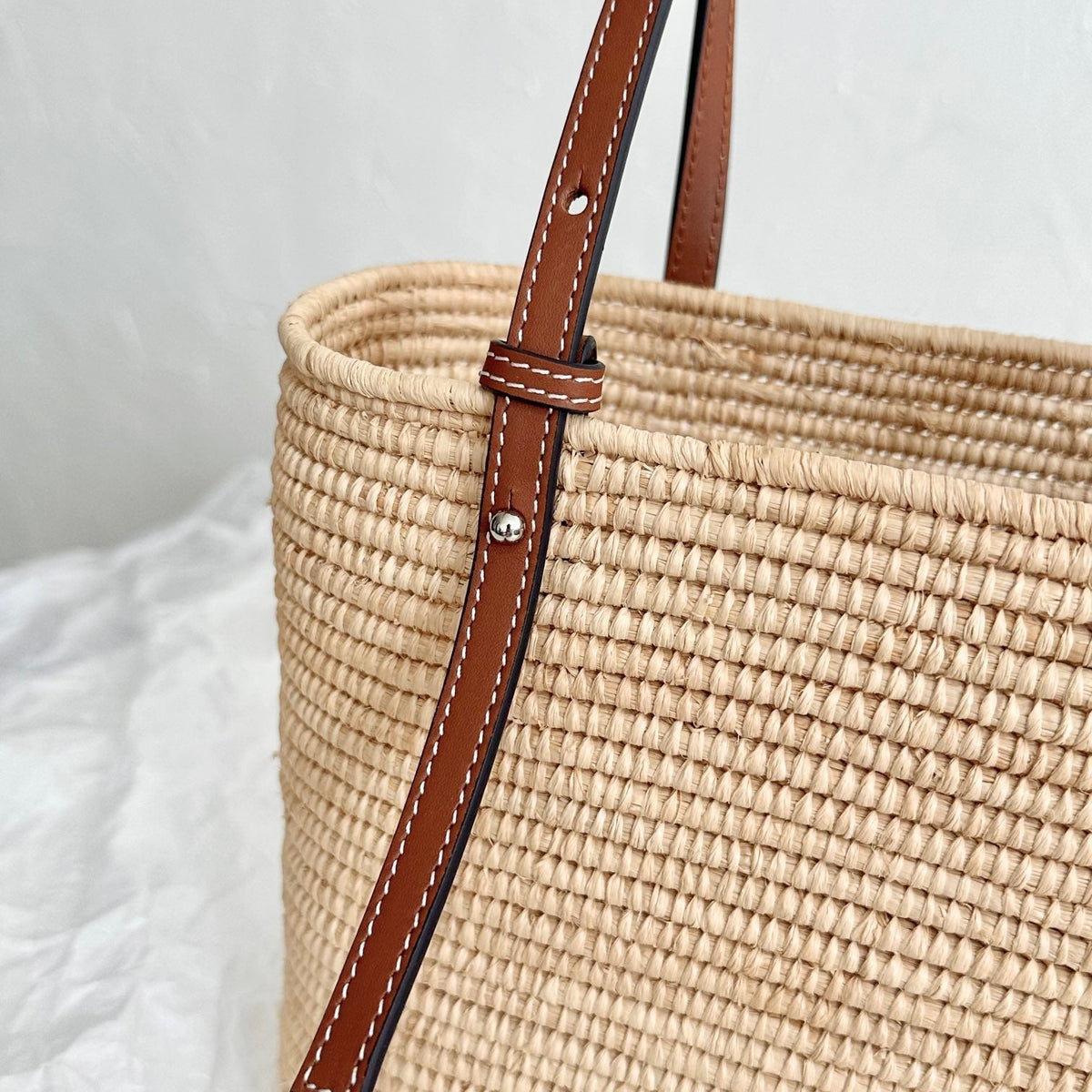 Wallets? Loew Small Square Basket Bag Premium Leather Designer Wallet