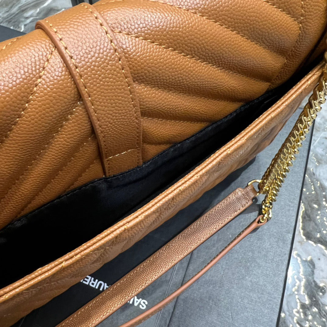 Saint Laurent Wallets? Saint Laurent Envelope Large Bag Premium Leather Designer Wallet