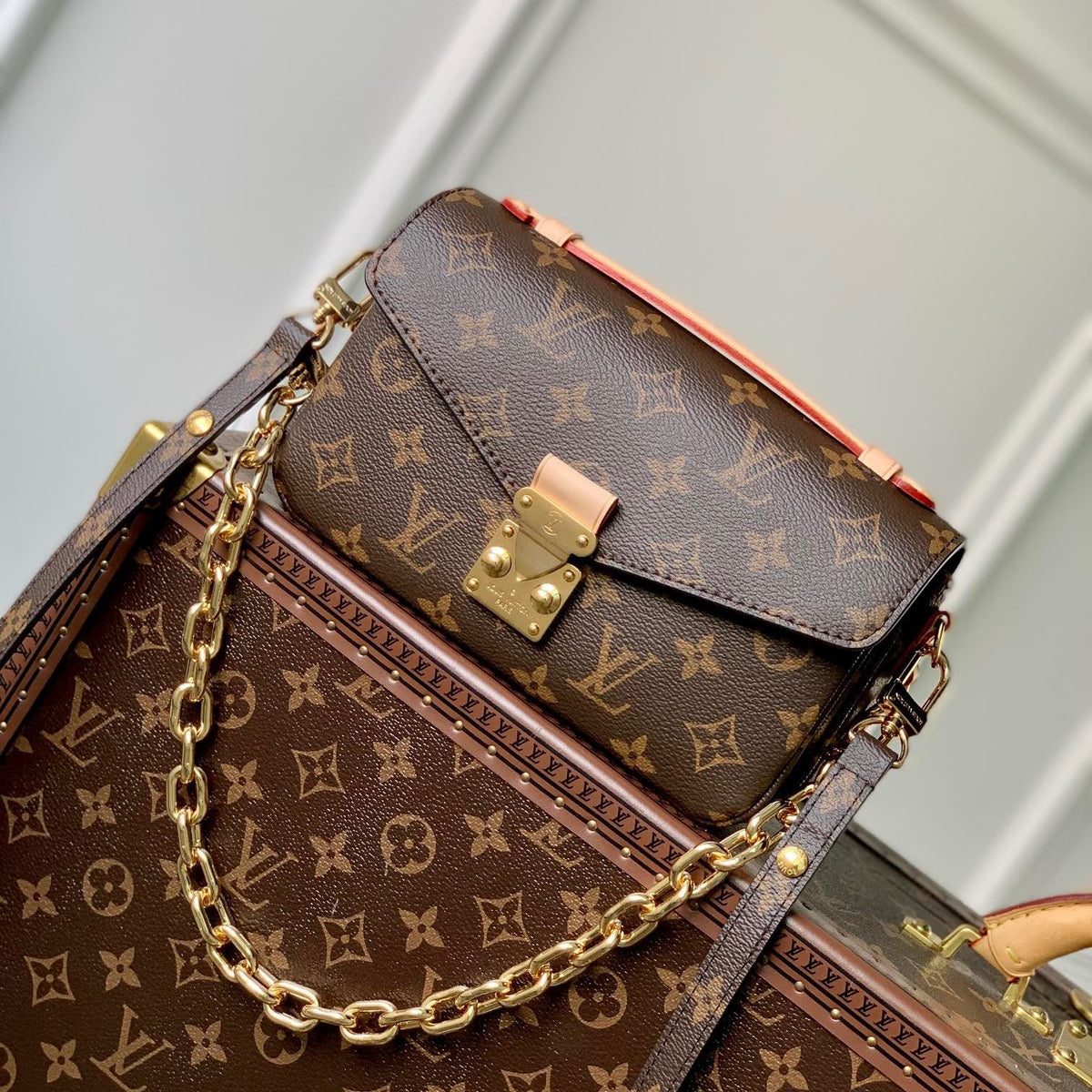 Louis Vuitton Wallets? Louis Vuitton Lou Pochette Metis East West Bag Compact Luxury Card Wallet