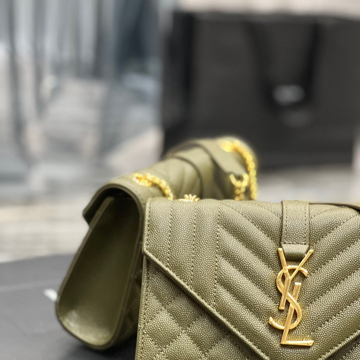 Saint Laurent Wallets? Saint Laurent Small Envelope Bag Compact Luxury Card Wallet