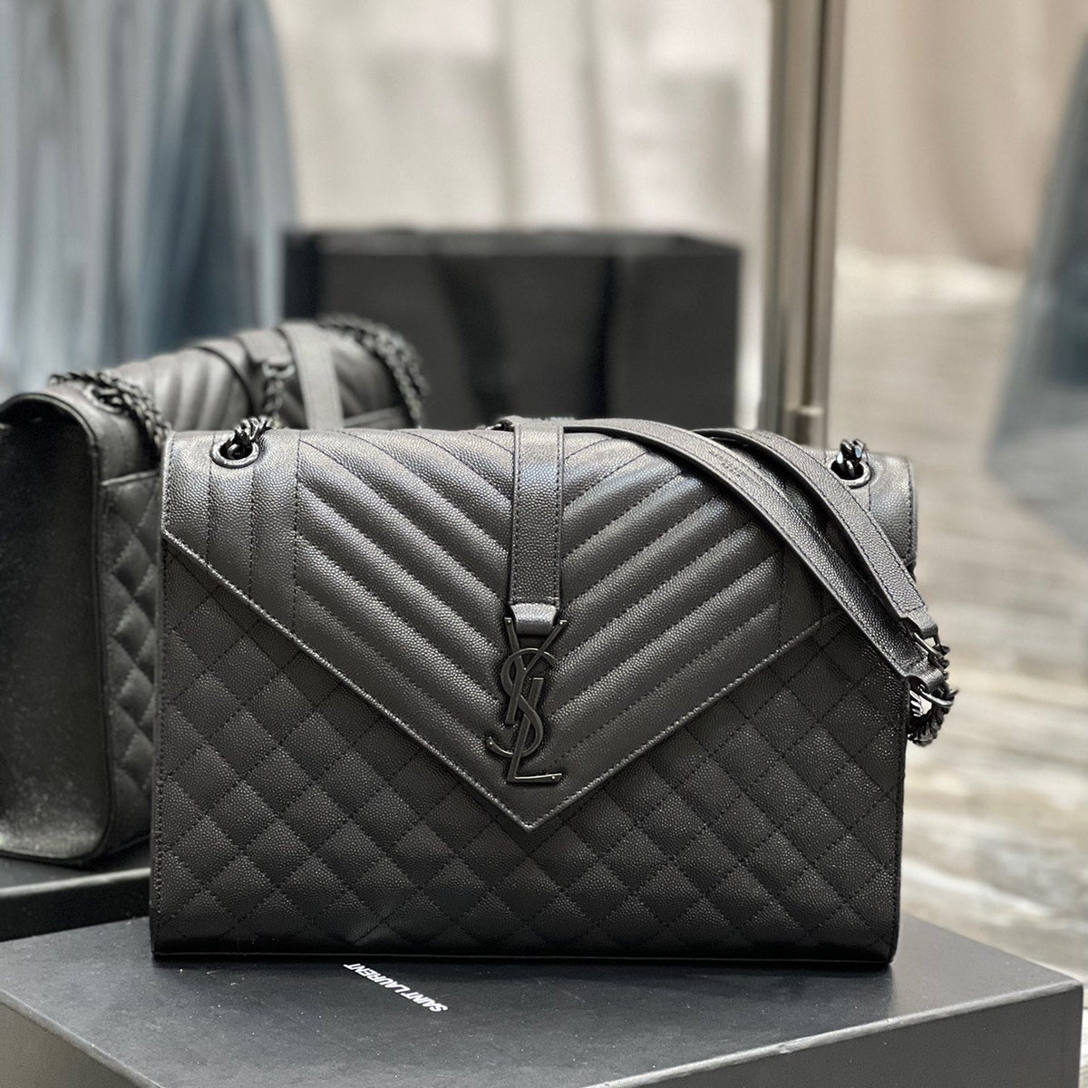 Saint Laurent Wallets? Saint Laurent Envelope Large Bag Compact Luxury Card Wallet