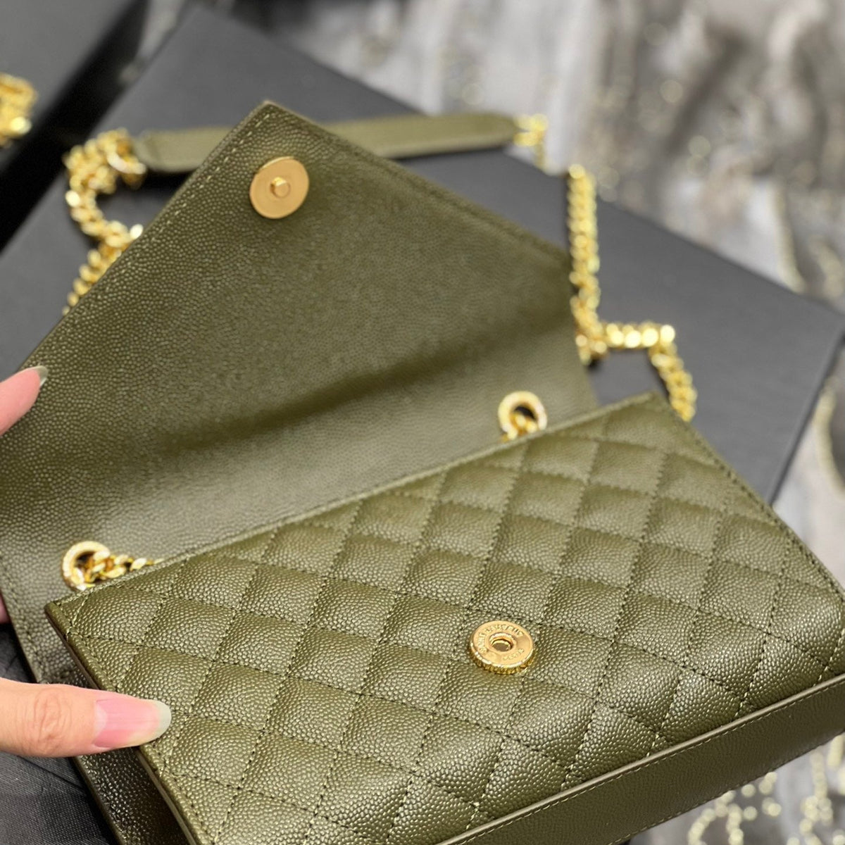 Saint Laurent Wallets? Saint Laurent Small Envelope Bag Compact Luxury Card Wallet